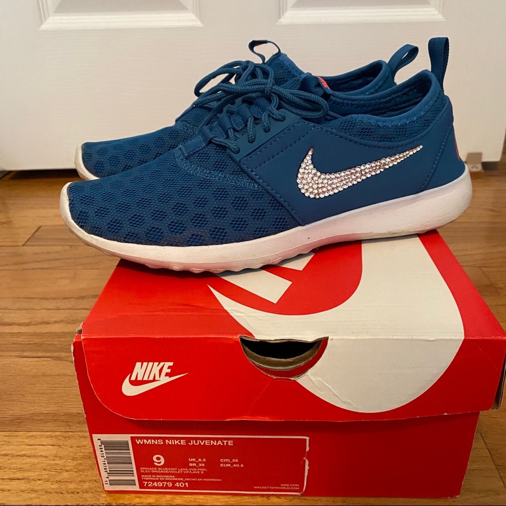 Swarovski Nike Blue Juvenate Sneakers